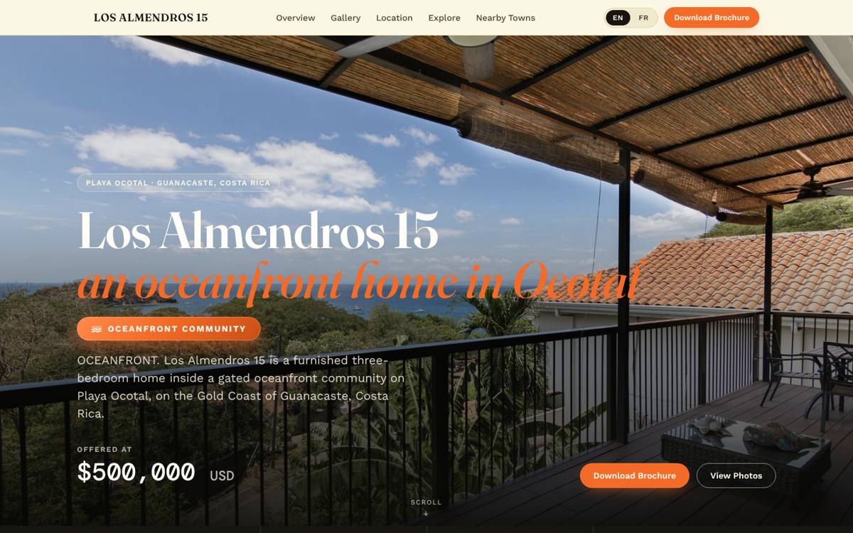 Los Almendros 15 listing site