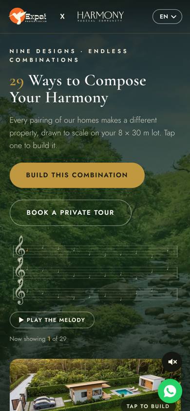 expatharmony.com on a phone